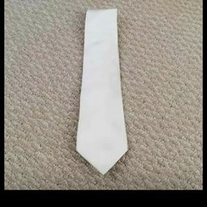 White satin tie